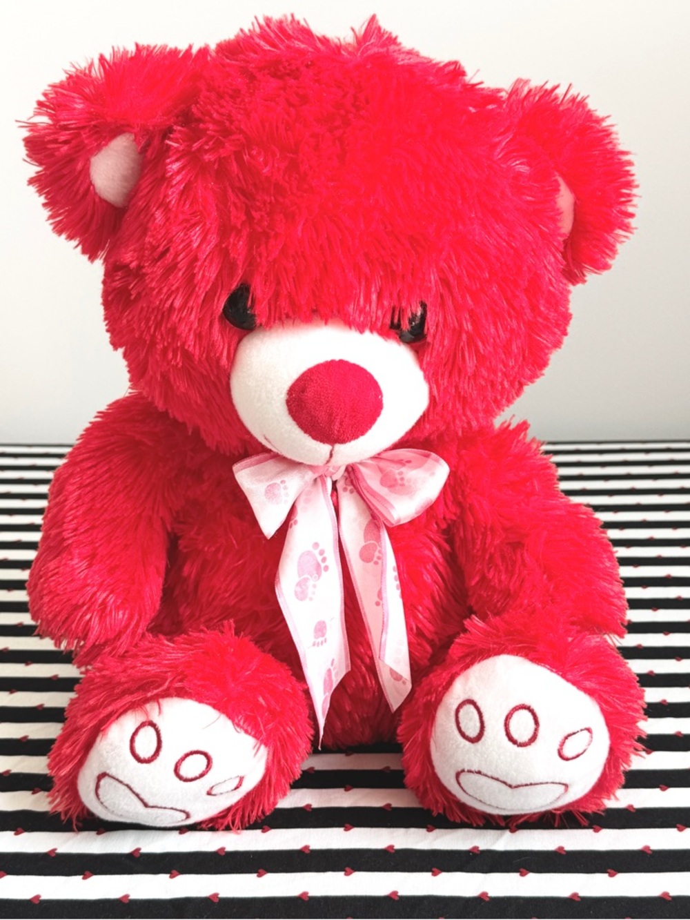 Red Love Bear Plush 15”
